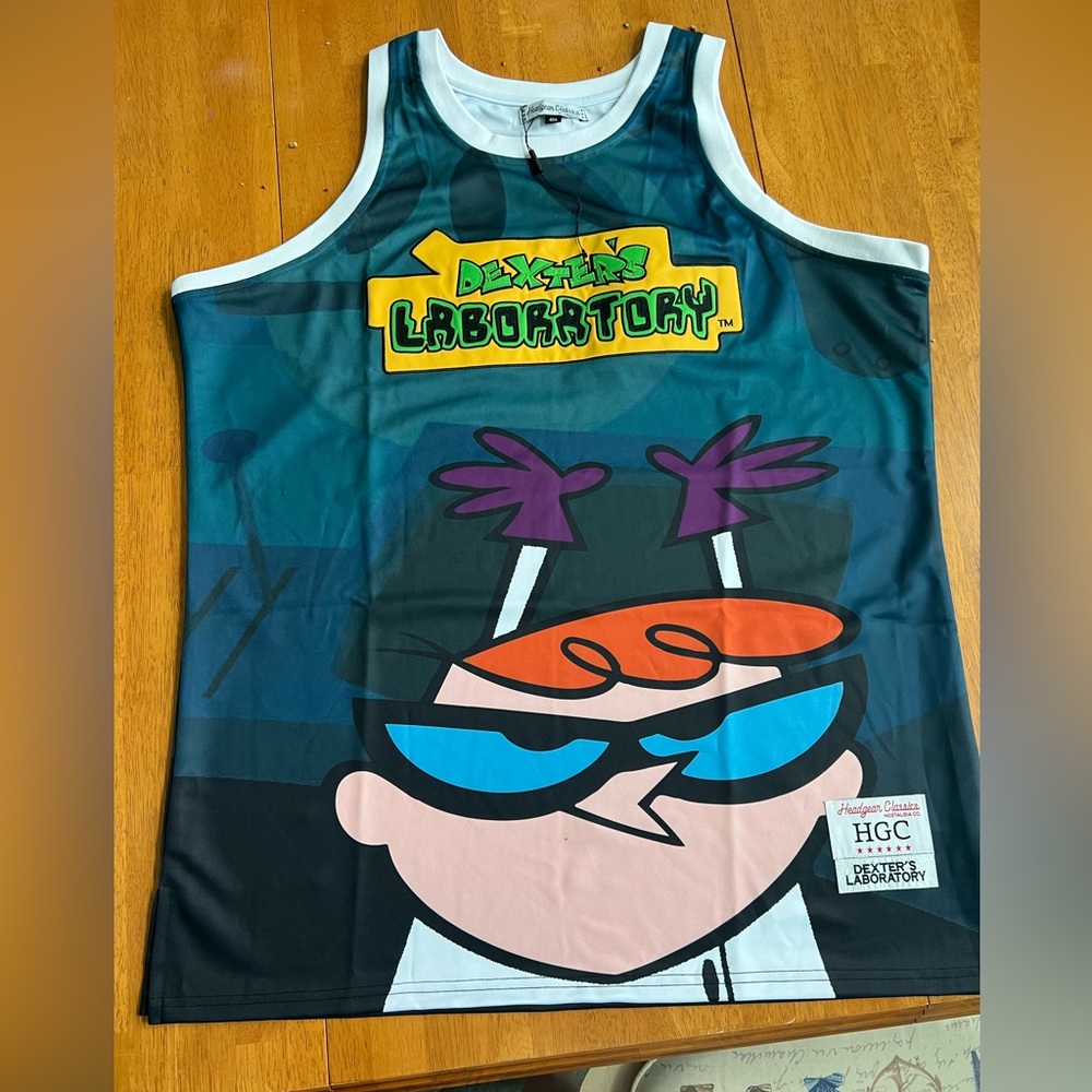 Headgear Classics Dexter's Laboratory Men's Basketball Jersey Tank 4XL